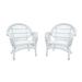 Pemberly Row Wicker Chair in White (Set of 2)