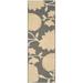 SAFAVIEH Courtyard Tyson Floral Indoor/Outdoor Area Rug Anthracite/Beige 2 x 3 7