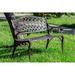 Garden Bench Bronze Colour - Lattice Design 40 Inch Long