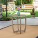 Cabrera Outdoor Acacia Wood Bistro Table Gray