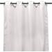 Jordan Manufacturing 54 x 96 Solid White Outdoor Curtain Panel 1 Piece