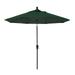 California Umbrella 9 Ft. Octagonal Aluminum Auto Tilt Patio Umbrella W/ Crank Lift & Aluminum Ribs - Bronze Frame / Olefin Hunter Green Canopy