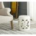 Safavieh Blossom Solid Indoor/Outdoor Garden Patio Stool Cream