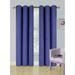 Set of 2 panels K68 navy blue color blackout unlined thermal light blocking drapes for living room window curtain top grommets noise reducing 37 wide X 63 length each panel