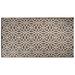 Contemporary Home Living 4 x 6 Brown and White Rectangular with Infinity Circle Design Outdoor Rug