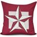 Simply Daisy Night Star Geometric Print Outdoor Pillow