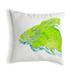 Betsy Drake Interiors Fish Indoor/Outdoor Throw Pillow