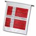 3dRose National Danish Polyester 1 6 x 1 Garden Flag