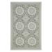 SAFAVIEH Courtyard Abel Geometric Mosaic Indoor/Outdoor Area Rug Beige/Dark Beige 4 x 5 7