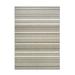 Couristan Recife Gazebo Stripe Indoor / Outdoor Area Rug Champagne- Taupe 5 3 x 7 6