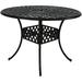 Sunnydaze Crossweave Cast Aluminum Round Patio Table - 41 Diameter