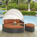 Modway Sojourn Outdoor Patio SunbrellaÂ® Daybed in Canvas Tuscan