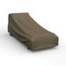 Budge Large Black and Tan Patio Chaise Cover StormBlock Hillside