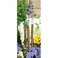 Aluminum Whimsical Summer Pastime Green Frog Fishing In The Pond Tube Wind Chime