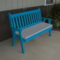 A & L Furniture Yellow Pine Traditional English Garden Bench