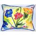 Betsy Drake HJ513 Bugs & Poppies Large Indoor & Outdoor Pillow 16 x 20