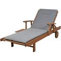 International Home Amazonia Nieuw Patio Chaise Lounge in Gray