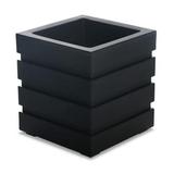 Mayne Freeport 18 x 18 x 20 Self-Watering Polyethylene Planter - Black