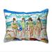 Betsy Drake HJ844 16 x 20 in. Girls Walking Large Pillow