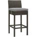 Modway Conduit Outdoor Patio Wicker Rattan Bar Stool Multiple Colors