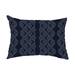 Simply Daisy 14 x 20 Dotted D?cor Blue Stripe Print Decorative Outdoor Throw Pillow