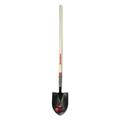 Ames 2585600 11.5 in. x 8.75 in. Blade Forged Round Point Shovel with 45 in. Hardwood Straight Cushion Handle