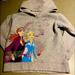 Disney Shirts & Tops | 4t Disney Girls Sweatshirt Hoodie Frozen 2 Fleece Sweater Glitter Fleece Top | Color: Gray | Size: 4tg