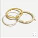 J. Crew Other | J Crew White/Gold Raffia Wrapped Bangle Set | Color: Gold/Silver | Size: Os