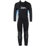 Seavenger 3mm Kids Full Body Wetsuit with Knee Pads for Surfing Snorkeling Swimming (Pearl Blue 10)