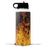 Skin Wrap Decal compatible with Hydro Flask Wide Mouth Bottle 32oz Open Fire (BOTTLE NOT INCLUDED)