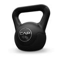 CAP Barbell 10 lb Vinyl Kettlebell Black Single