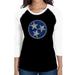 LA Pop Art Women s Raglan Baseball Word Art T-shirt - Tennessee Tristar