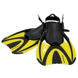 Snorkel Master Adult Yellow Swimming Snorkeling Fins Large