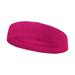 Couver Unisex Large & Thick Plain Solid Basketball Head Sweatband Hot Pink