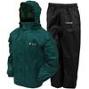 Frogg Toggs Men s Classic All-Sport Rain Suit | Dark Green / Black Pants | Size 2X