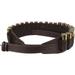 Leather Shotgun Shell Cartridge Bandolier Belt Holder 12 Gauge Hunting Ammo Pouch Bag Brown