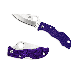 Spyderco Ladybug 3 Key Ring Knife 1-15/16 VG10 Satin Plain Blade Purple FRN