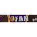 Country Brook DesignÂ® 1 1/2 inch Purple and Gold Football Fan Polyester Webbing Closeout 5 Yards