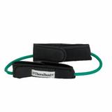 TheraBand Professional Latex Resistance Tubing with Handles 12 Inch With Padded Cuffs Green Heavy Intermediate Level 1