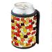 KuzmarK Insulated Drink Can Cooler Hugger - Very Tiny Orange and Brown Chubby Kitties Earth Tones Art by Denise Every