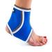 Black Mountain Products Breathable Lightweight Neoprene Blue Ankle Brace / Ankle Compression Sleeve - Blue Large