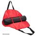 Crown Sporting Goods Yoga Mat Cargo Carrier with Adjustable Straps Red