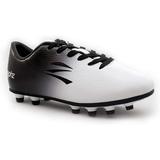 zephz Wide Traxx Soccer Cleat White/Black Youth 3EE