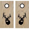 Deer Buck Mount Cornhole Board Decals Stickers Wraps Bean Bag Toss Tailgating Games