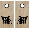 Bear Animal Cornhole Board Decals Stickers Wraps Bean Bag Toss Tailgating Games