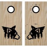 Bear Animal Cornhole Board Decals Stickers Wraps Bean Bag Toss Tailgating Games