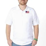 CafePress - American Flag Golf Shirt - Golf Shirt Pique Knit Golf Polo