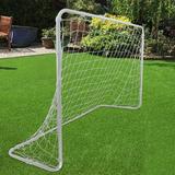 Zeny Steel Football Soccer Goal Target Net 6 x 4 Shooting Training Aid Ultimate Kids Game Outdoor