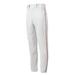 Mizuno Men s Premier Piped Baseball Pant Size Medium White-Red (0010)