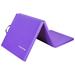 BalanceFrom 6 Ft. x 2 Ft. x 1.5 In. Three Fold Folding Exercise Mat with Carrying Handles for MMA Gymnastics and Home Gym Purple